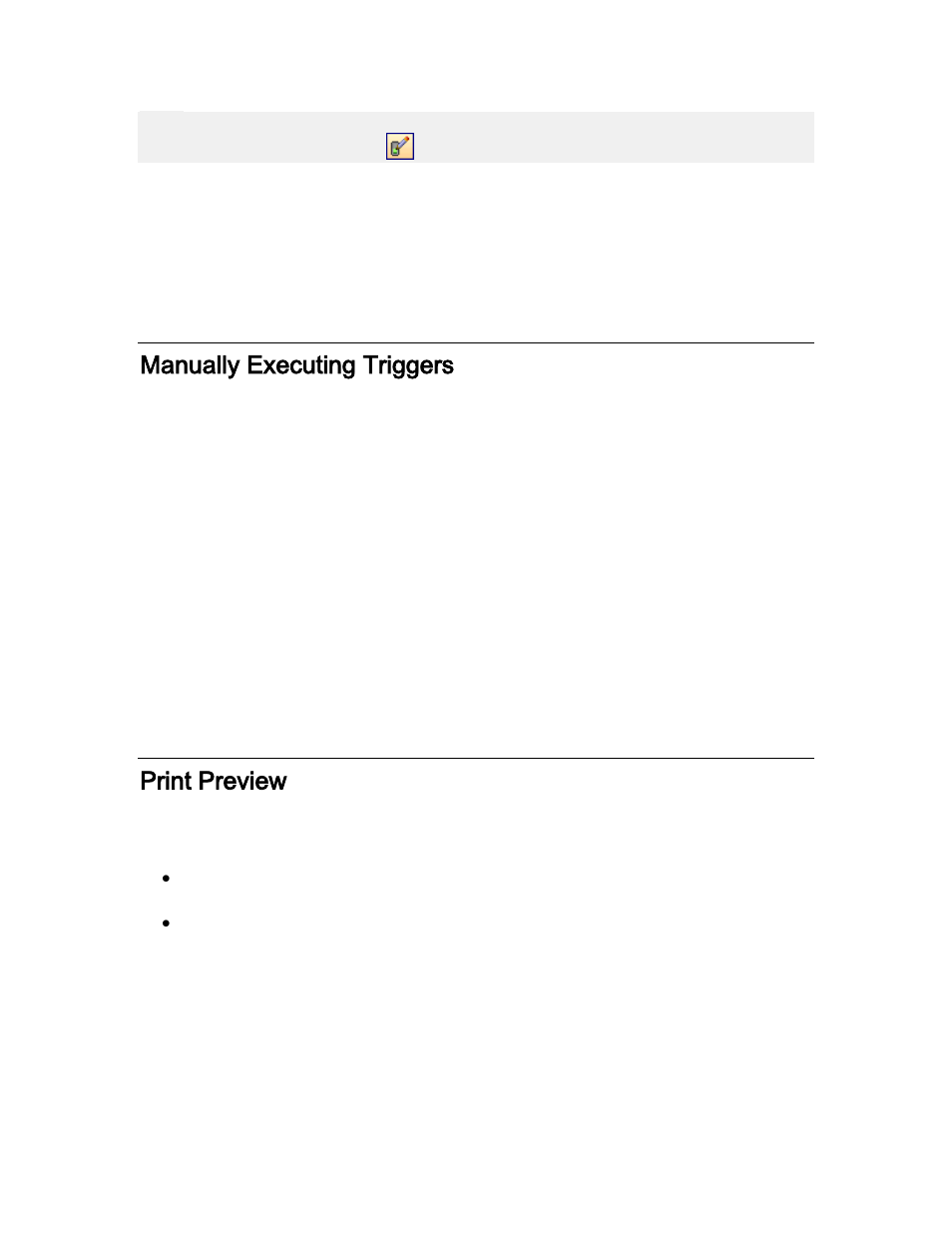 Manually executing triggers, Print preview | QuickLabel NiceWatch User Manual | Page 70 / 86