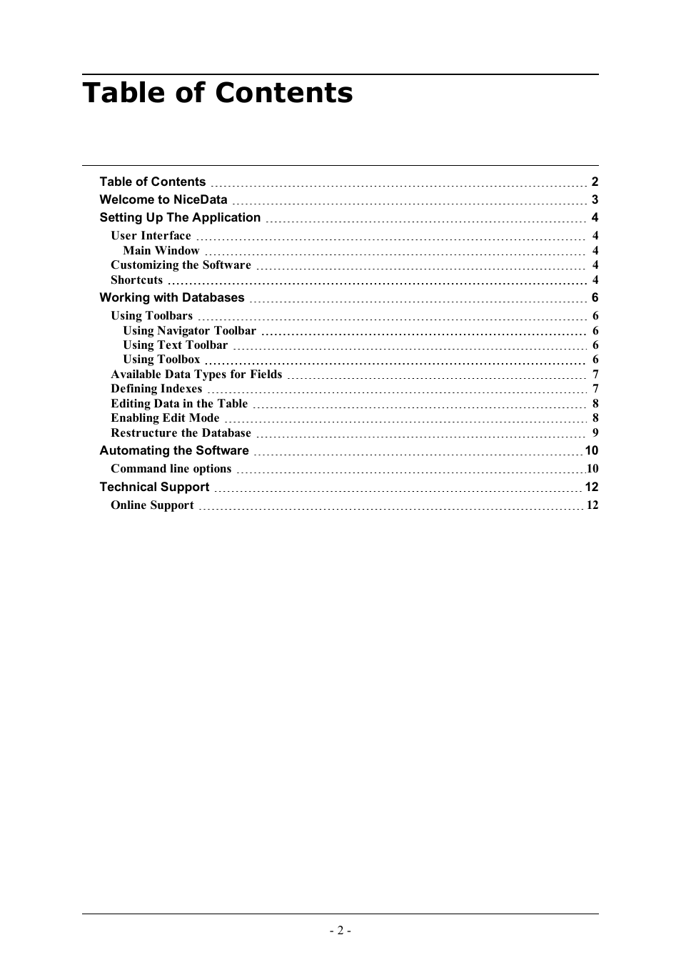 QuickLabel NiceData User Manual | Page 2 / 12
