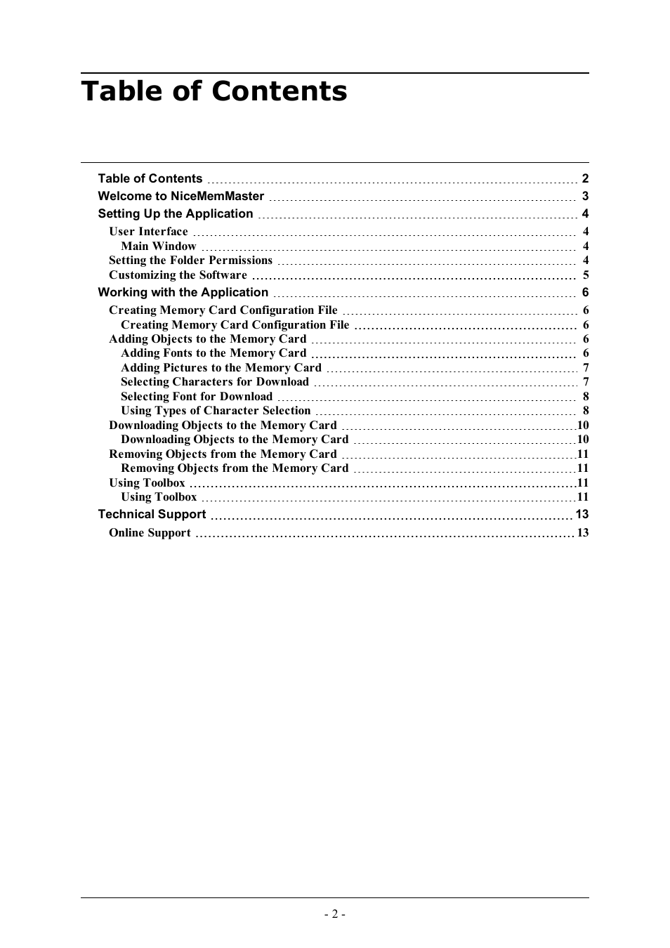 QuickLabel NiceMemMaster User Manual | Page 2 / 13