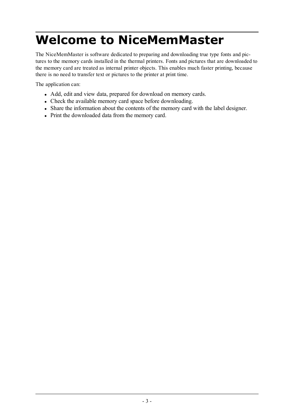 Welcome to nicememmaster | QuickLabel NiceMemMaster User Manual | Page 3 / 13