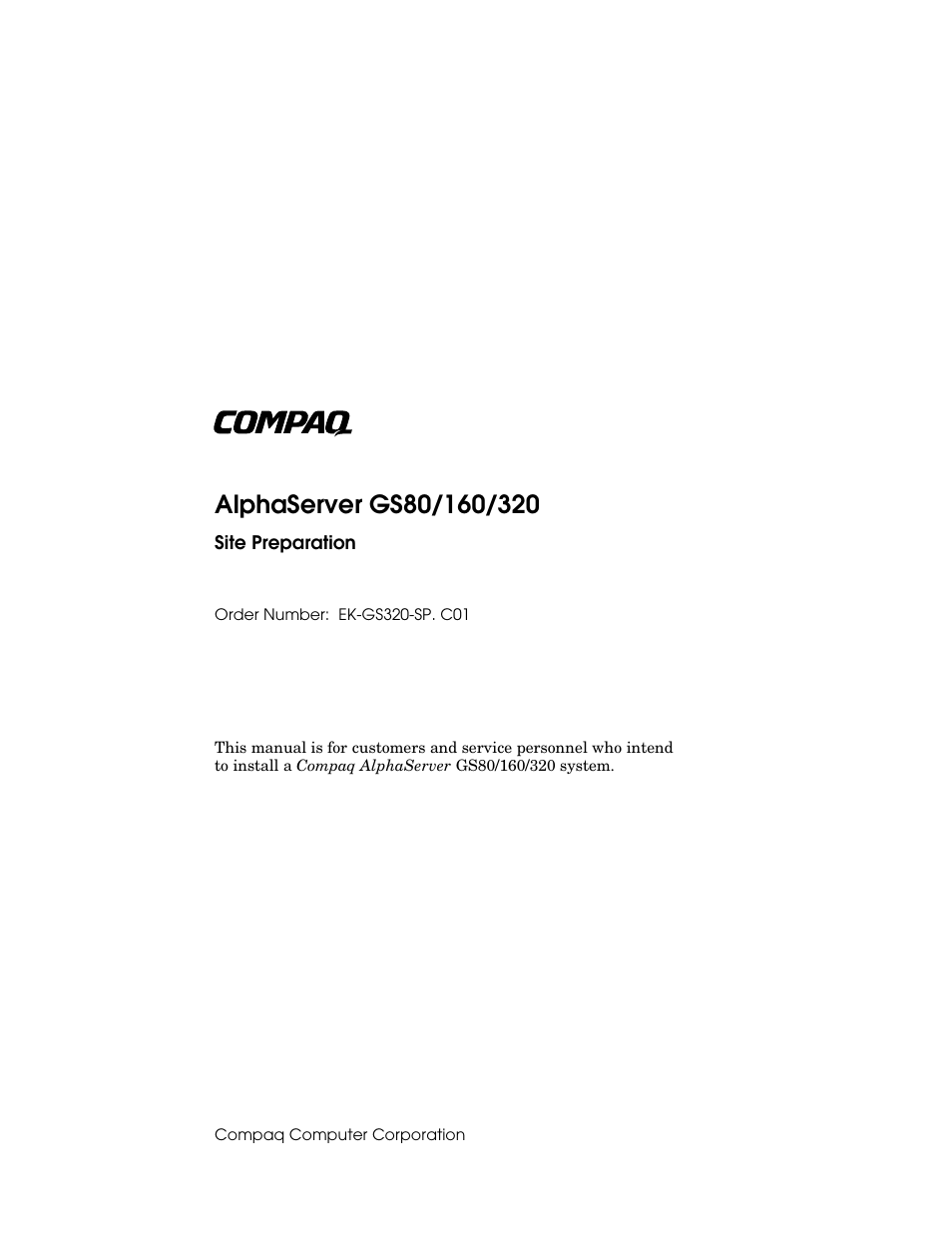 Compaq 320 User Manual | 34 pages