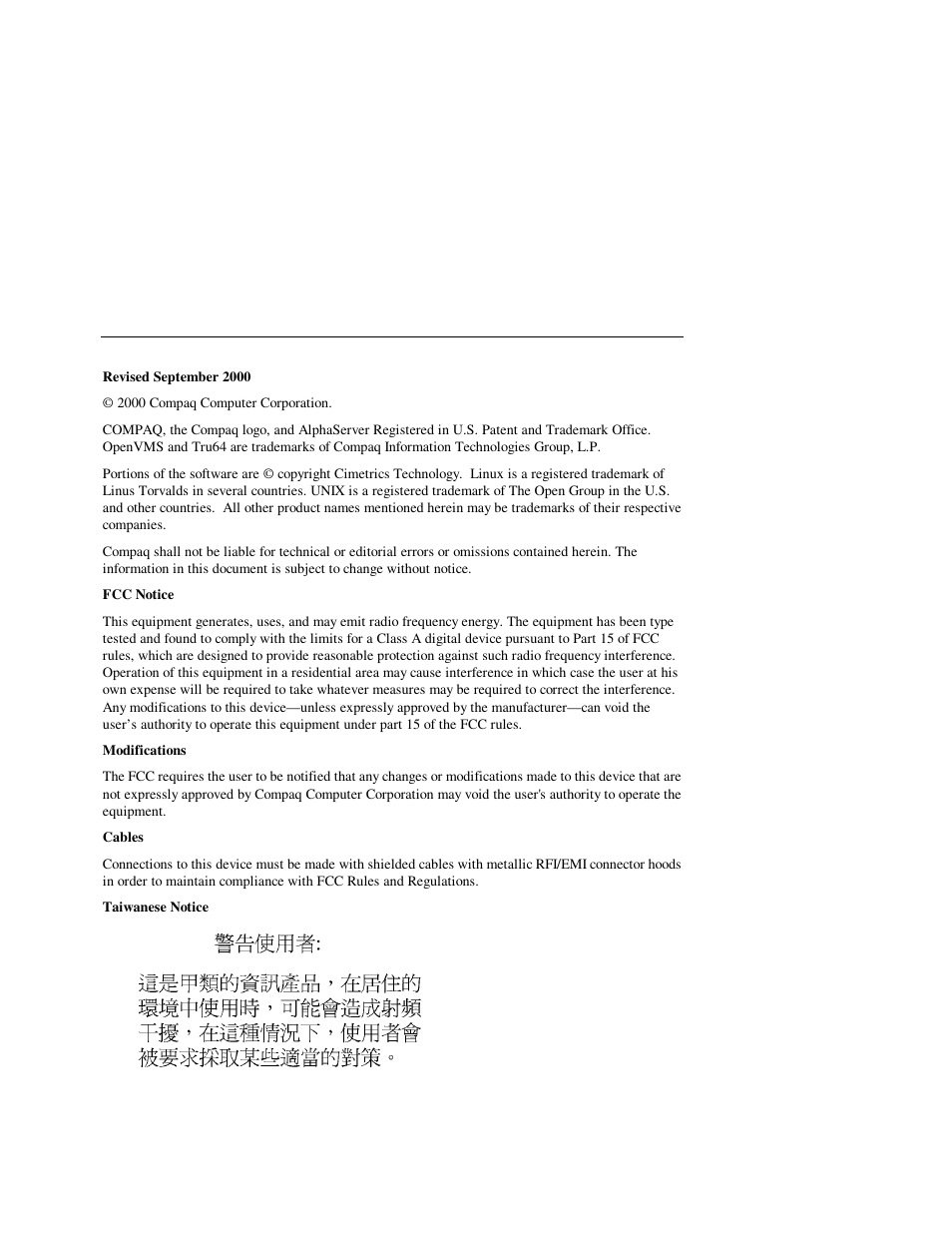 Copyright | Compaq 320 User Manual | Page 2 / 34