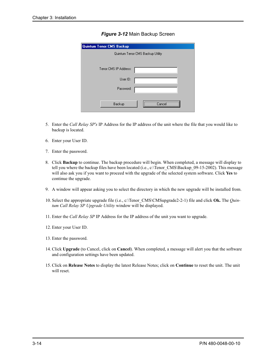 Quintum Technologies Tenor Call Relay SP User Manual | Page 44 / 98