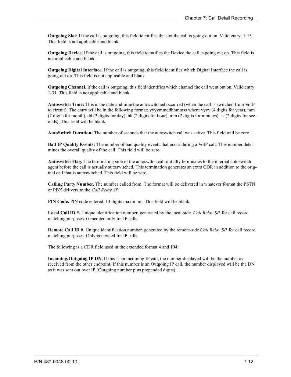 Quintum Technologies Tenor Call Relay SP User Manual | Page 78 / 98