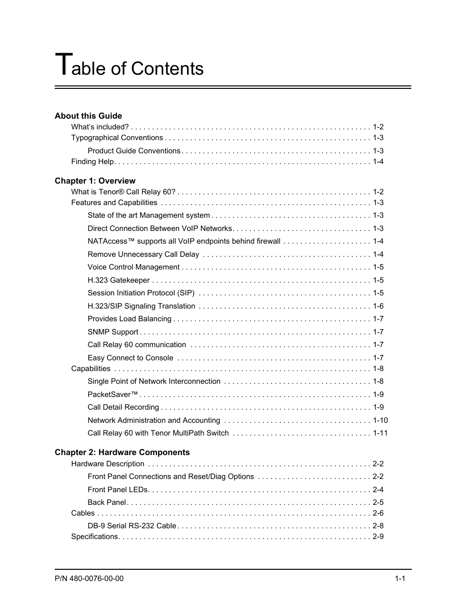 Quintum Technologies Tenor Call Relay 60 User Manual | Page 2 / 67