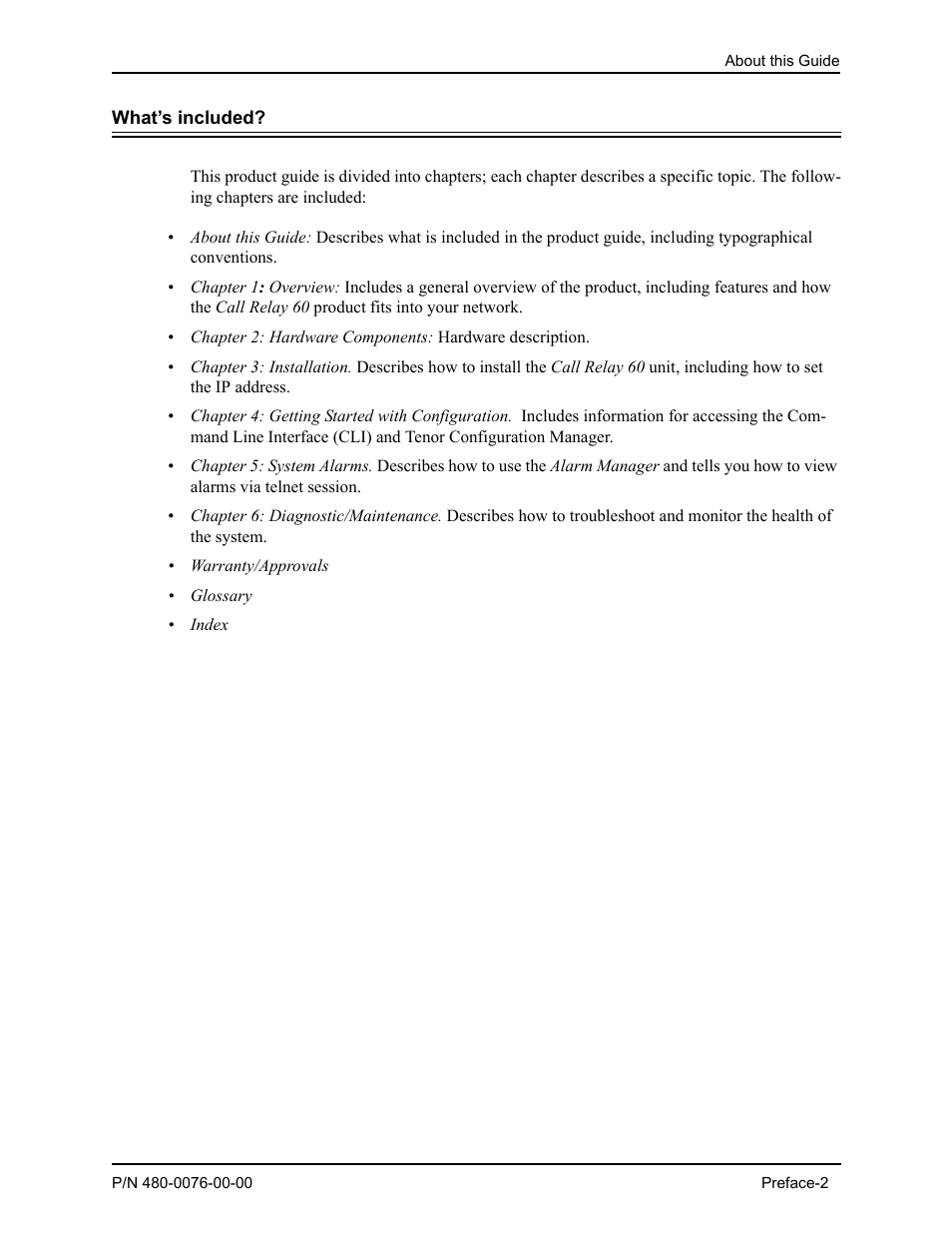 What’s included | Quintum Technologies Tenor Call Relay 60 User Manual | Page 6 / 67