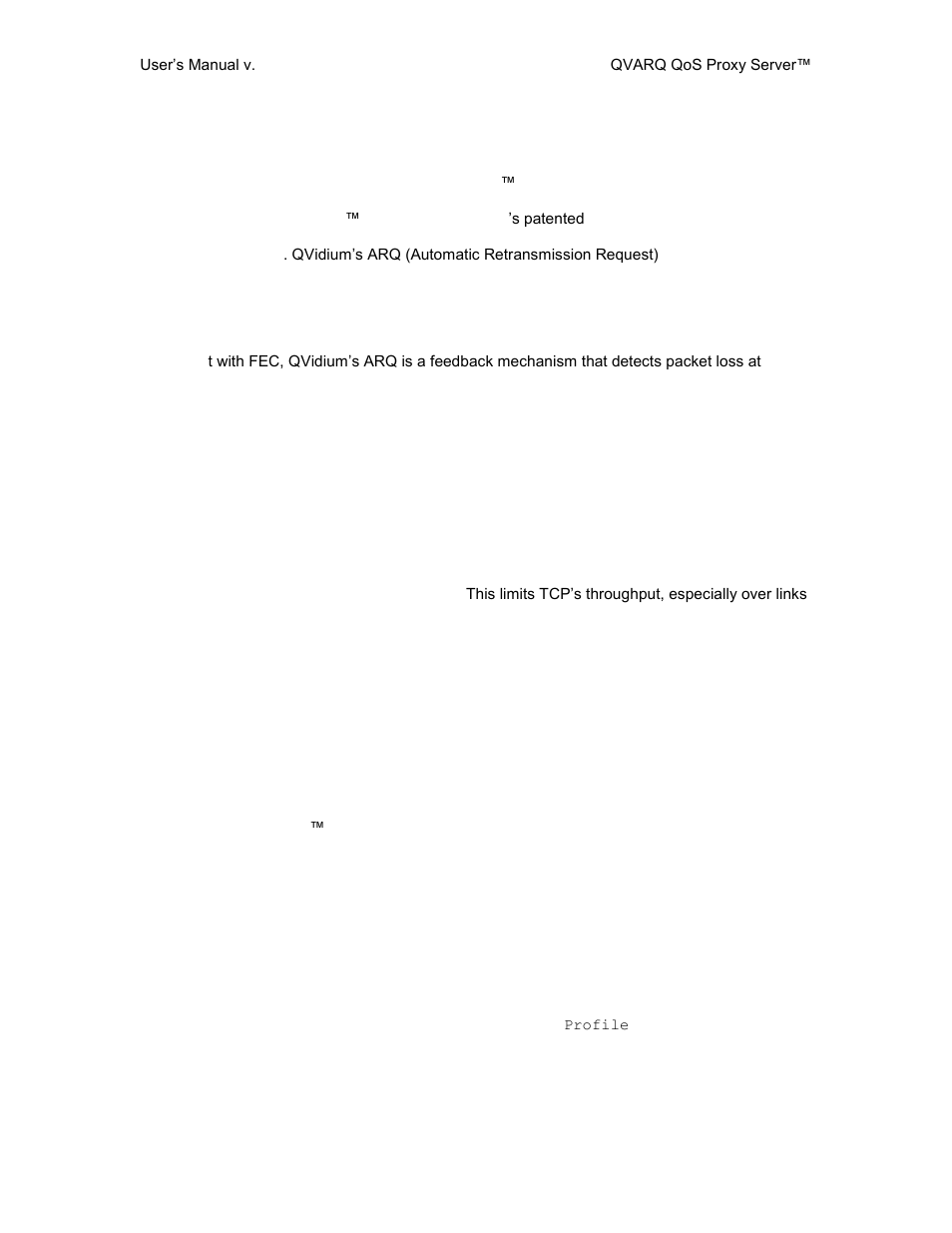 Arq packet transport & error correction, 3 arq packet transport & error correction | QVidium QVAVQ Series v3 User Manual | Page 10 / 17