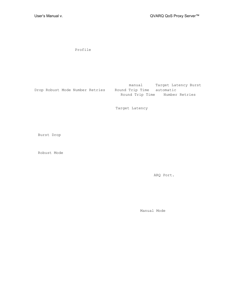 2 arq error correction configuration | QVidium QVAVQ Series v3 User Manual | Page 12 / 17