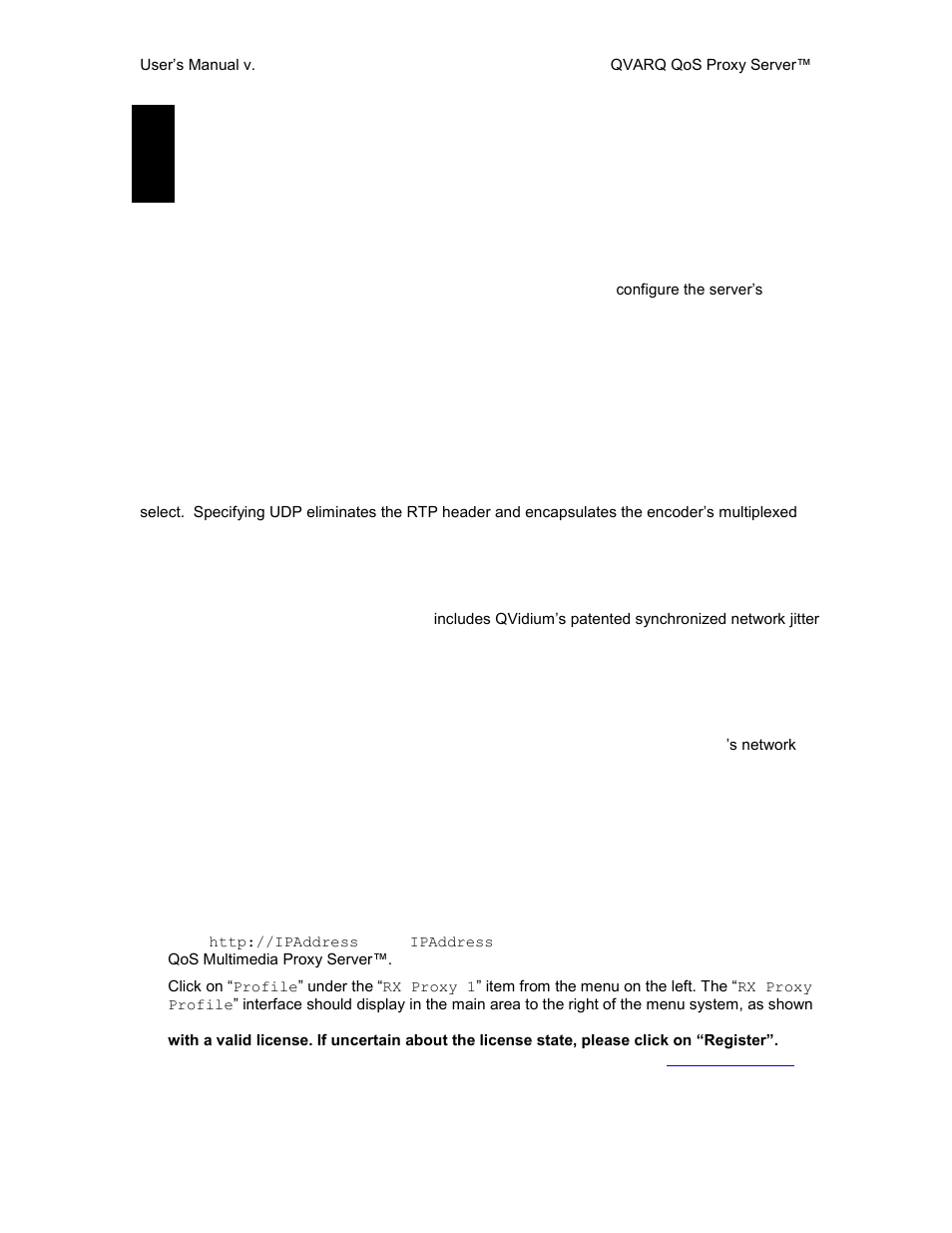 Receive proxy, Receive proxy overview, Receive proxy network configuration | 1 receive proxy overview, 2 receive proxy network configuration | QVidium QVAVQ Series v3 User Manual | Page 8 / 17