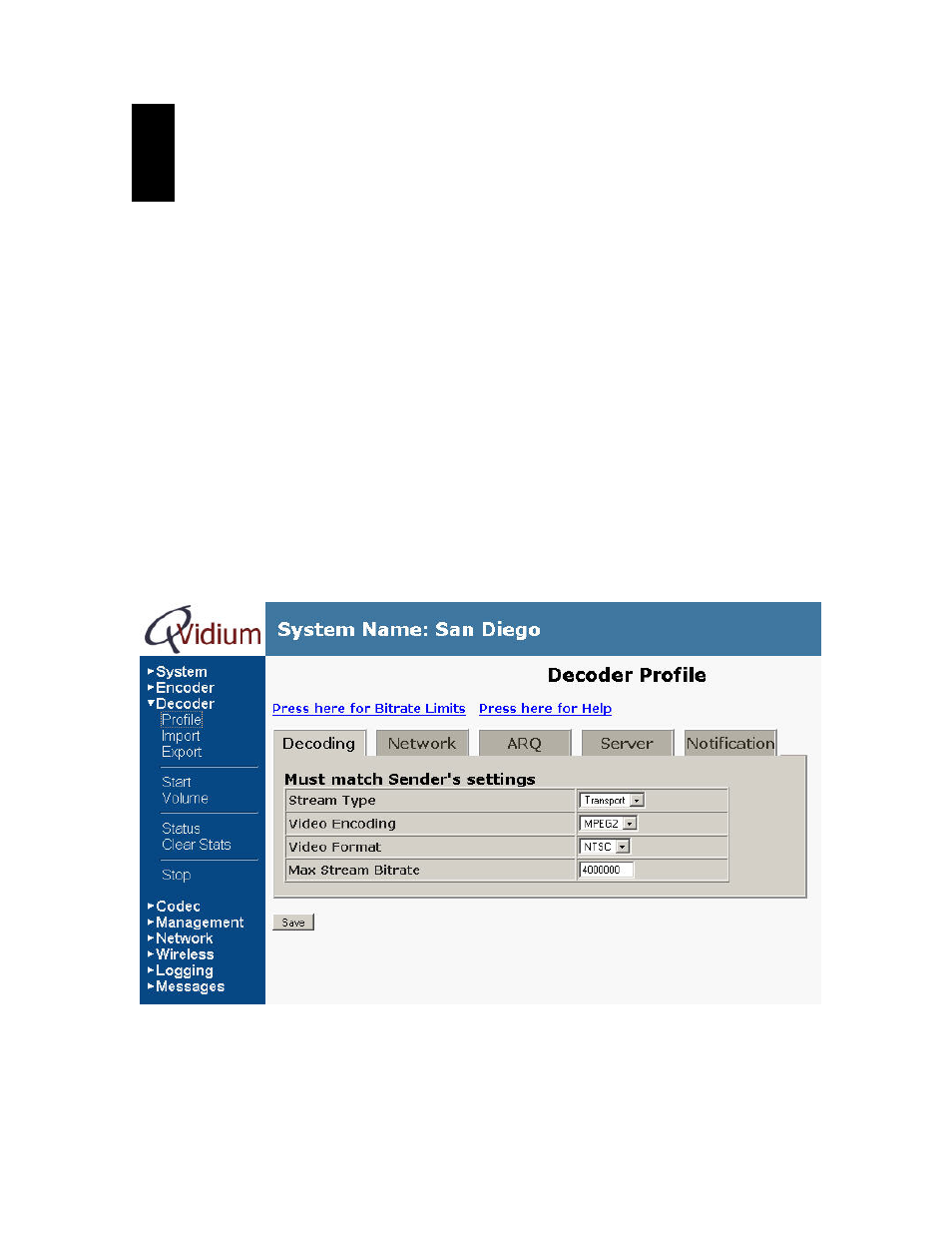 Decoder configuration and operation, 1 decoding profile and web interface | QVidium QVMP2C-1011 User Manual | Page 13 / 45