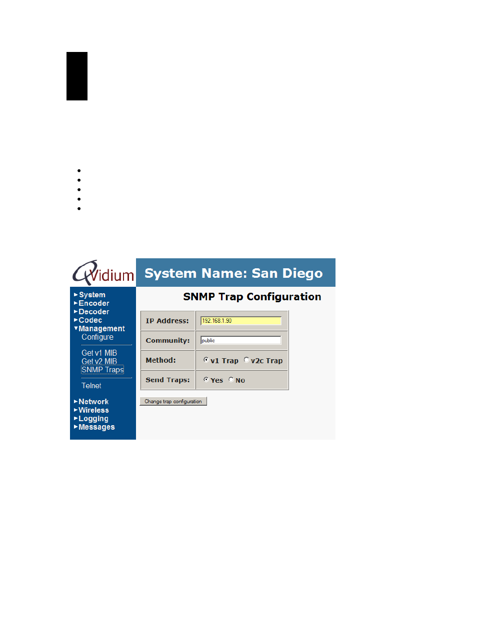 Snmp traps | QVidium QVMP2C-1011 User Manual | Page 20 / 45