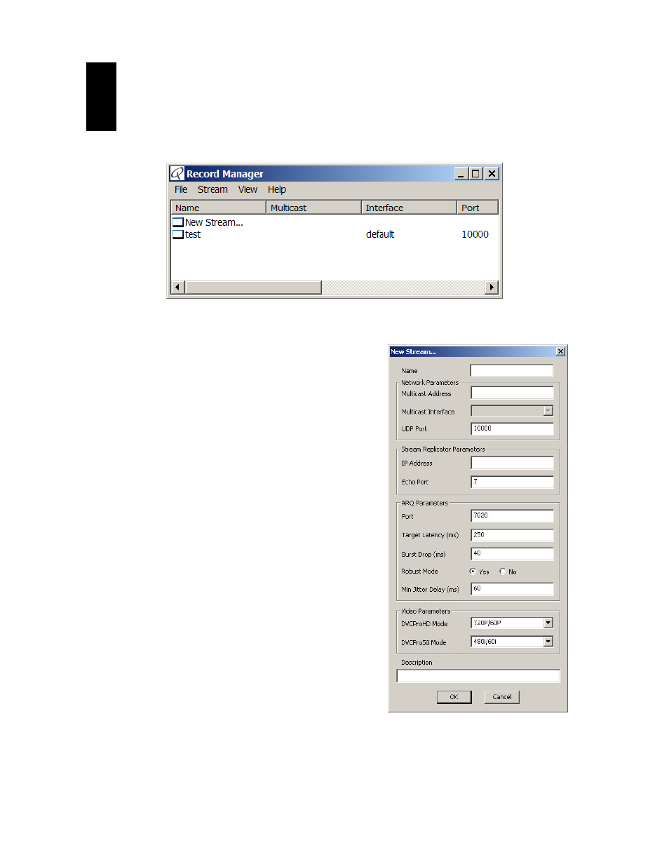 Stream profiles and play out, Stream profiles | QVidium StreamViewer User Manual | Page 8 / 14