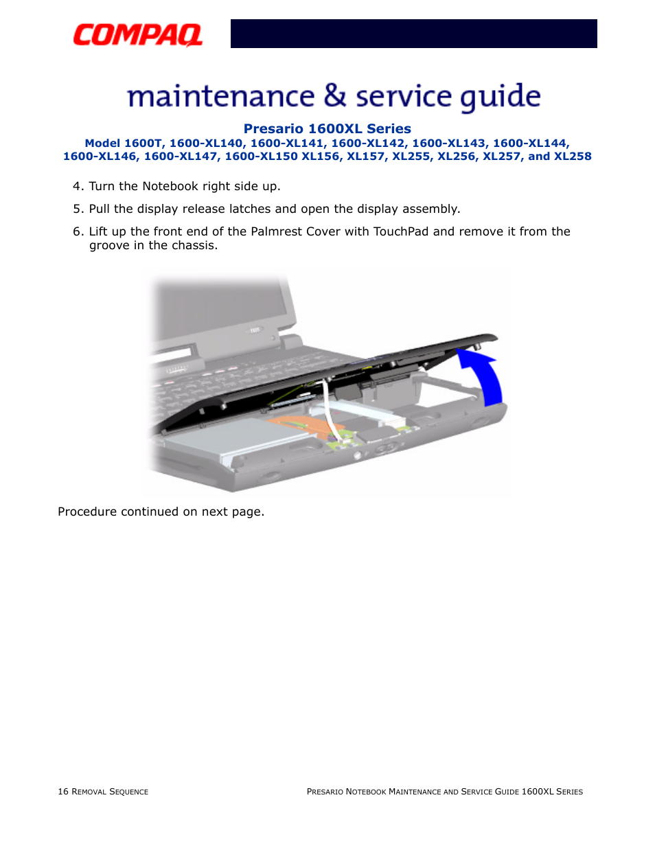 Presario 1600xl series | Compaq 1600XL User Manual | Page 102 / 150