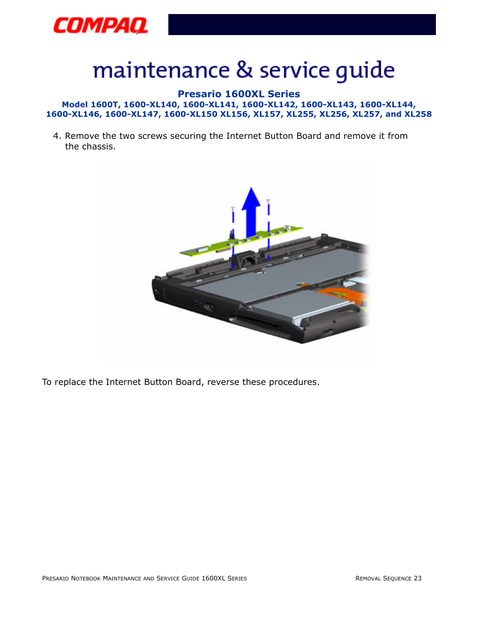 Presario 1600xl series | Compaq 1600XL User Manual | Page 109 / 150