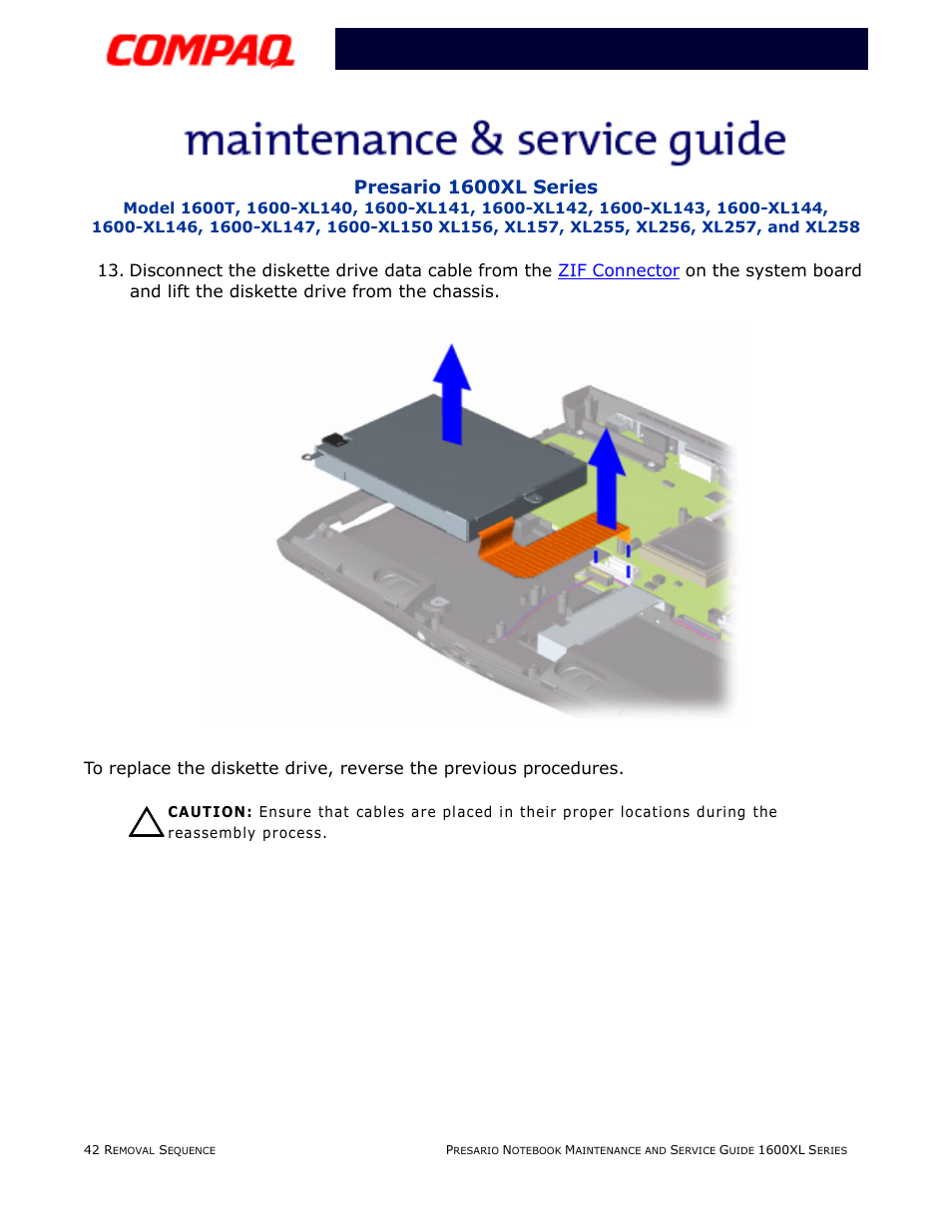 Compaq 1600XL User Manual | Page 128 / 150