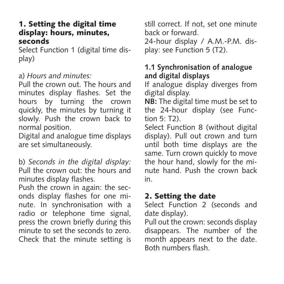 RADO Ceramica_Multifunction User Manual | Page 2 / 6