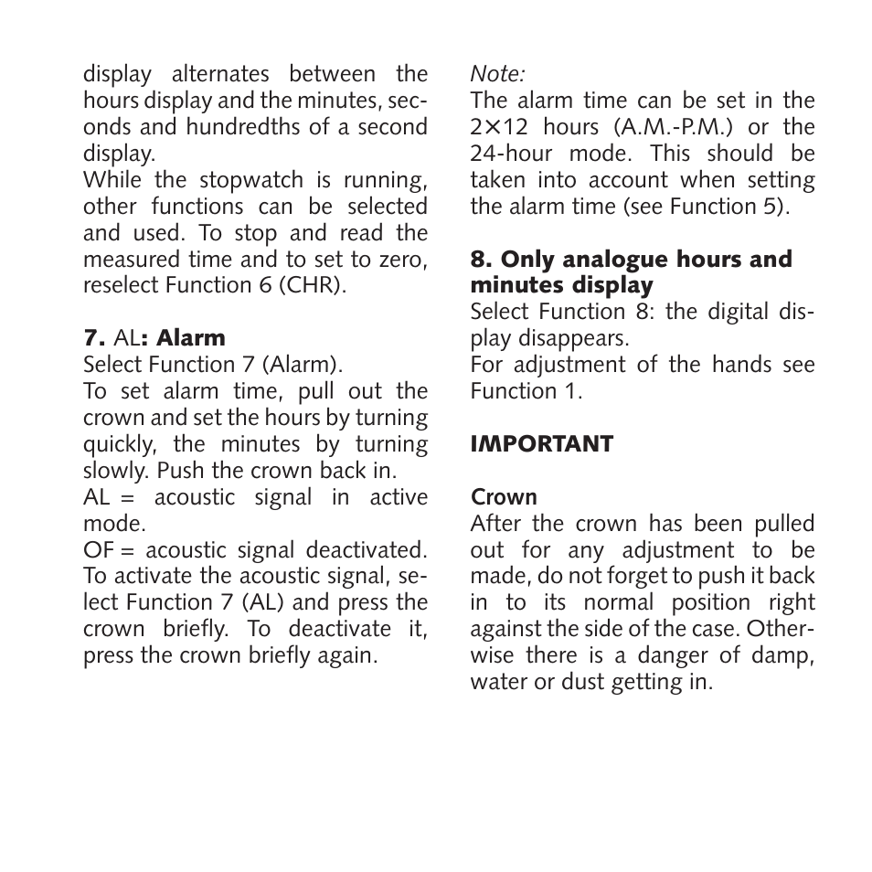 RADO Ceramica_Multifunction User Manual | Page 5 / 6