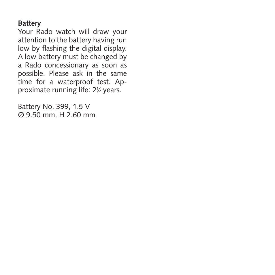 RADO Ceramica_Multifunction User Manual | Page 6 / 6
