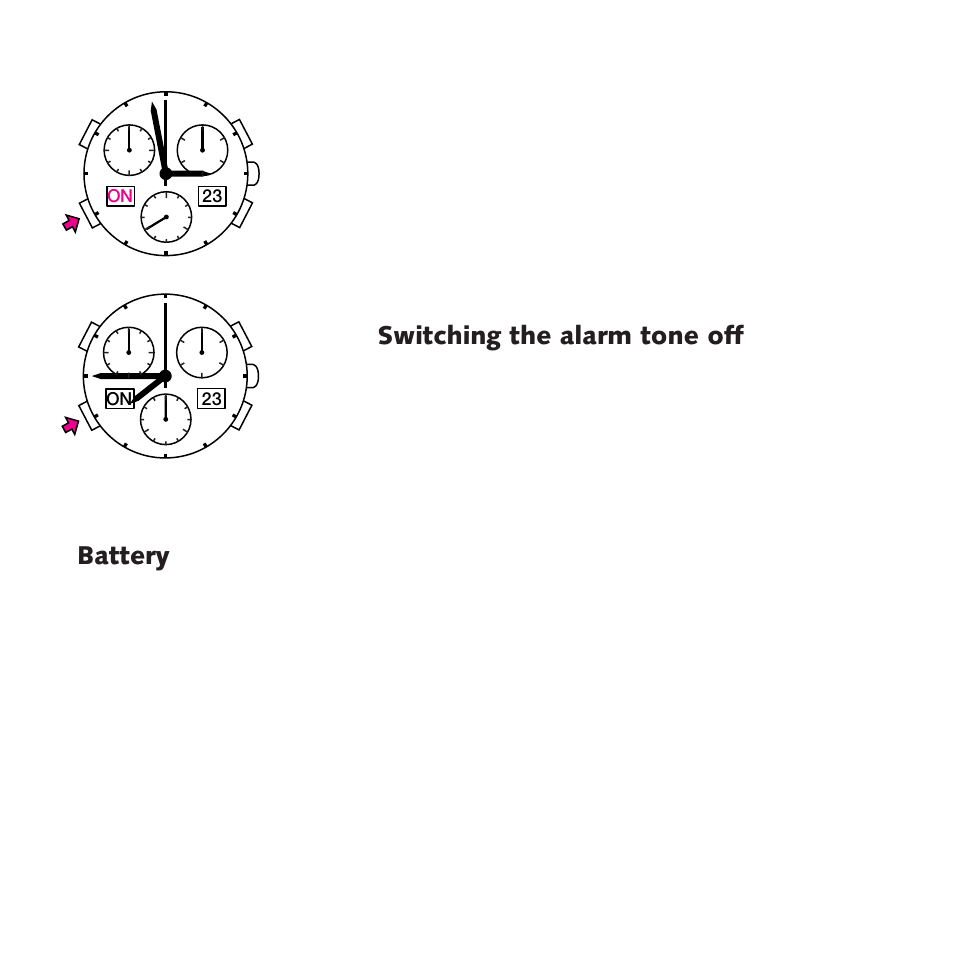 23 on | RADO Chronograph_DiaMaster_maxi User Manual | Page 16 / 16