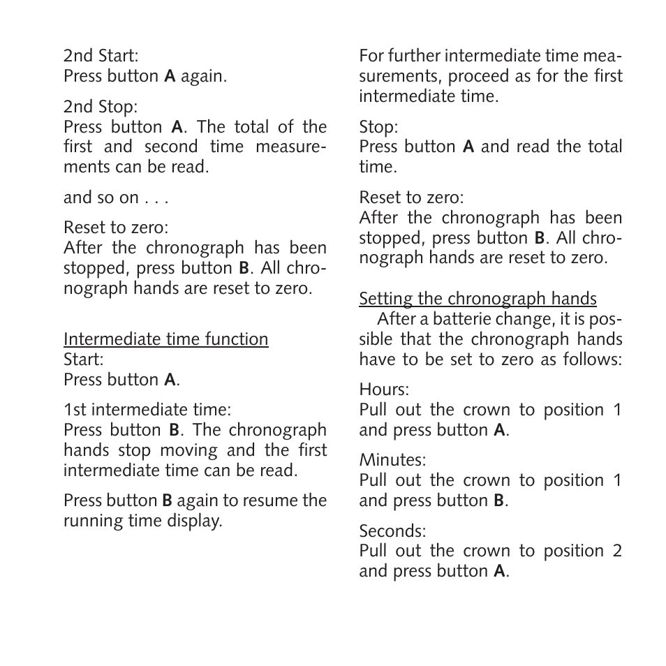 RADO Chronograph_TheOriginal User Manual | Page 3 / 4