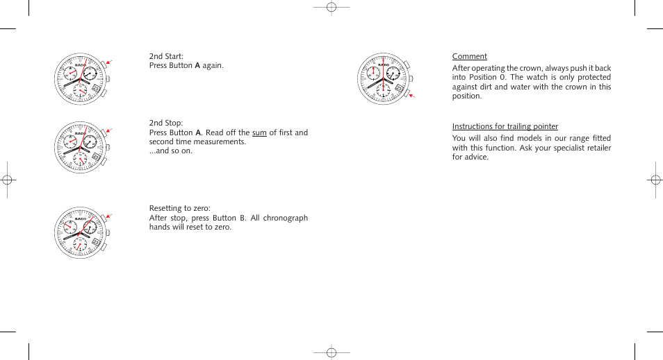 RADO DiaMaster_Chrono_Automatic User Manual | Page 5 / 6