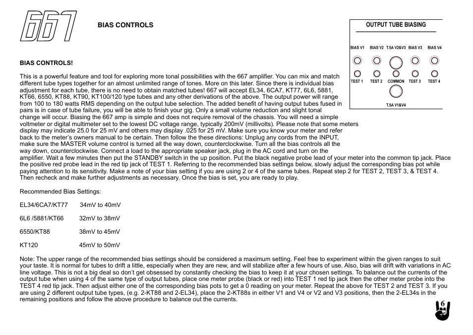 Randall Amplifiers 667 User Manual | Page 6 / 8