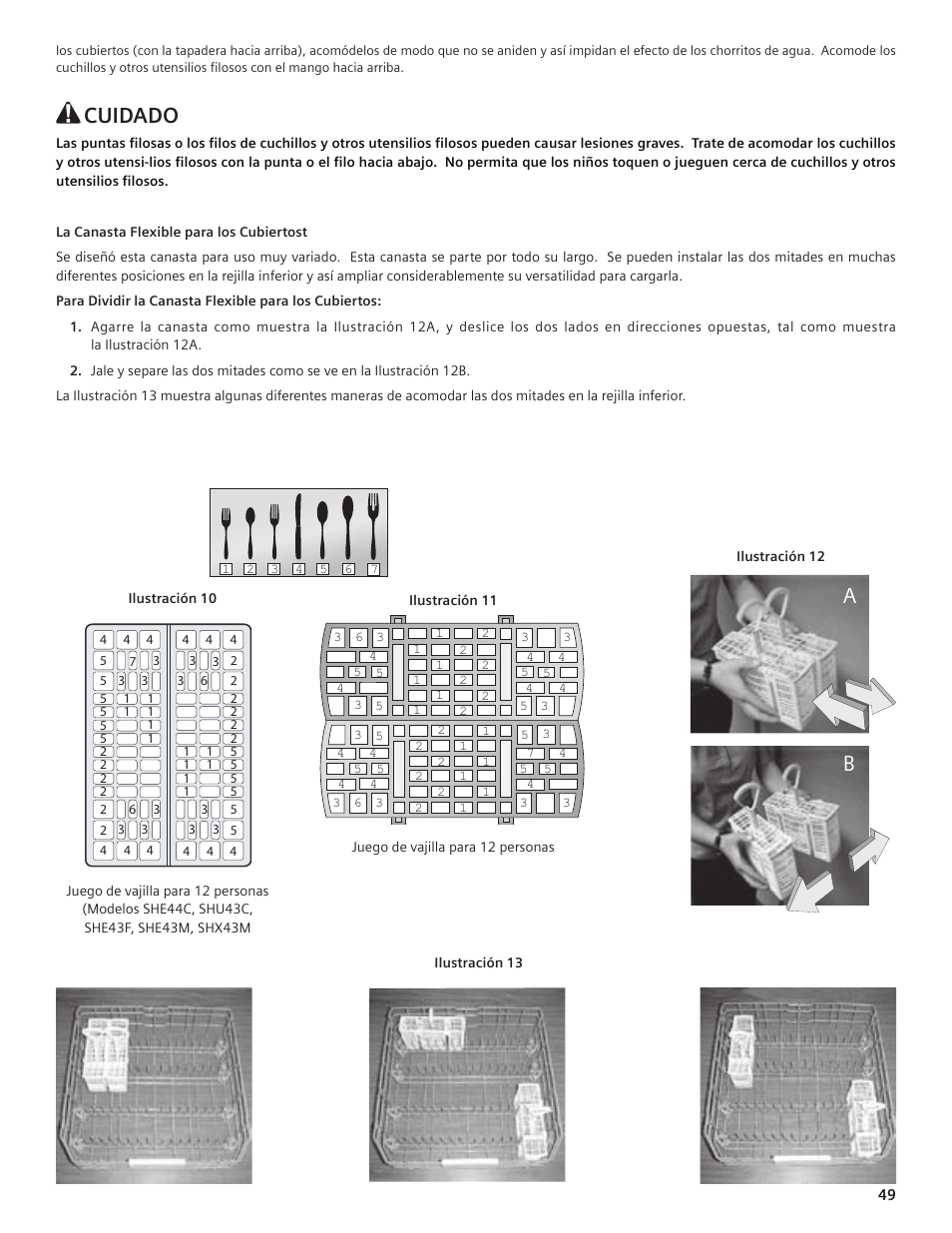 Cuidado | Bosch SHE55C User Manual | Page 49 / 64