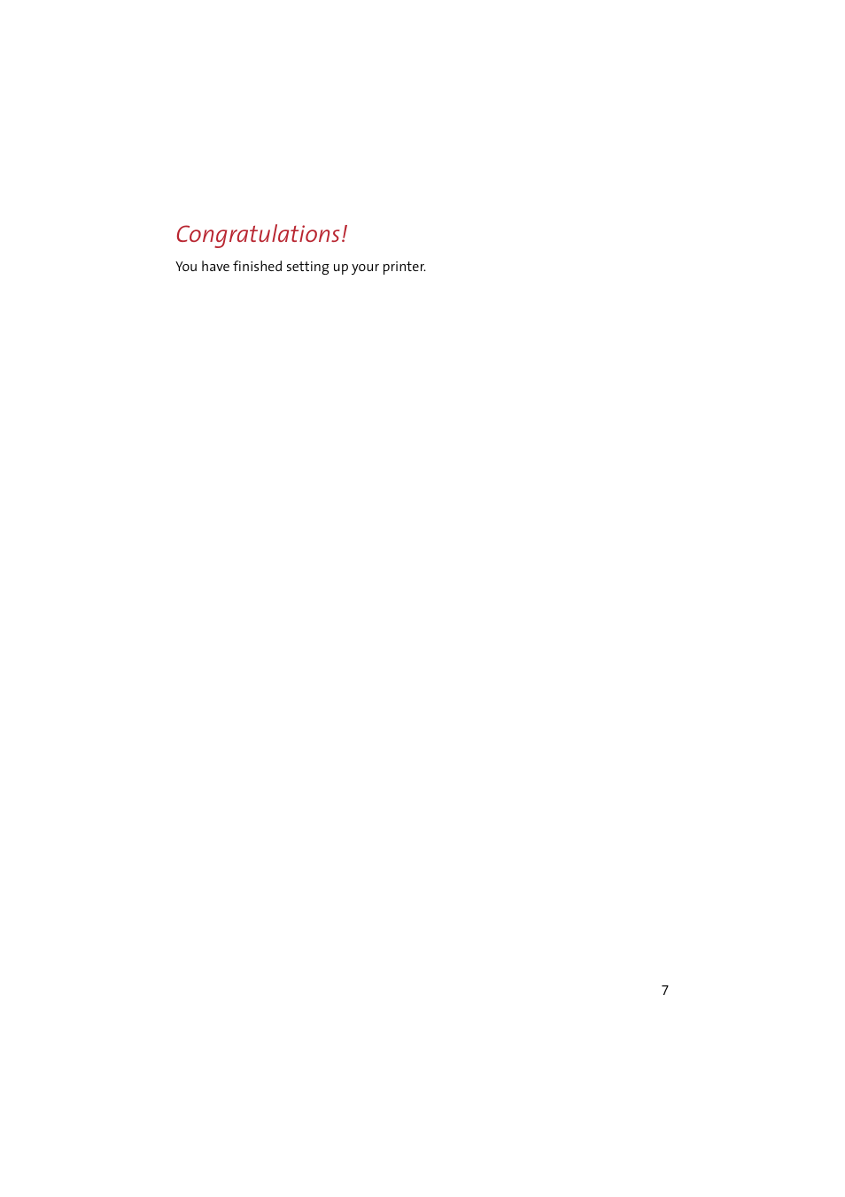 Congratulations | Compaq IJ650 User Manual | Page 10 / 26