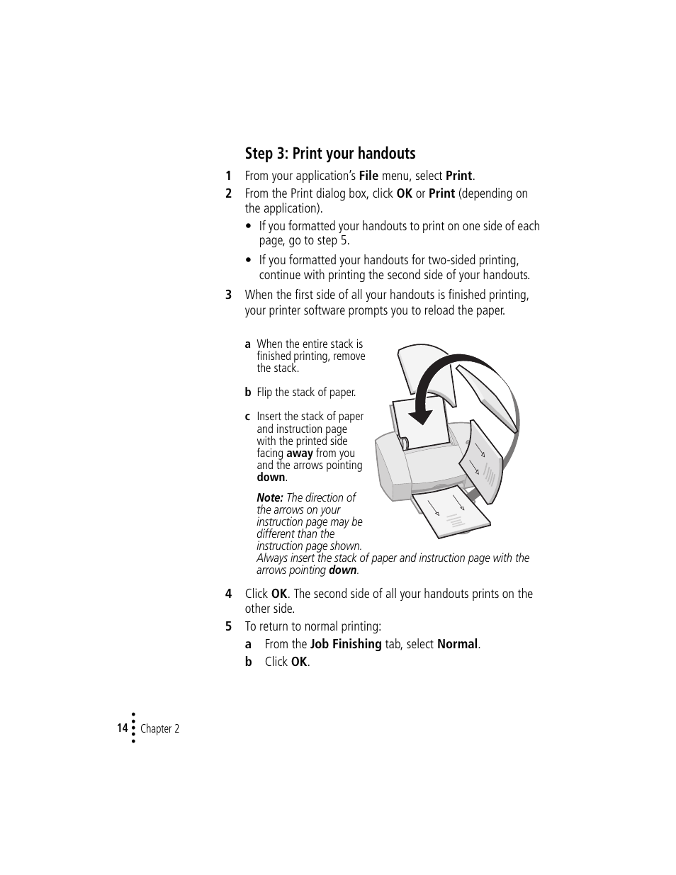 Step 3: print your handouts | Compaq IJ1200 User Manual | Page 18 / 48