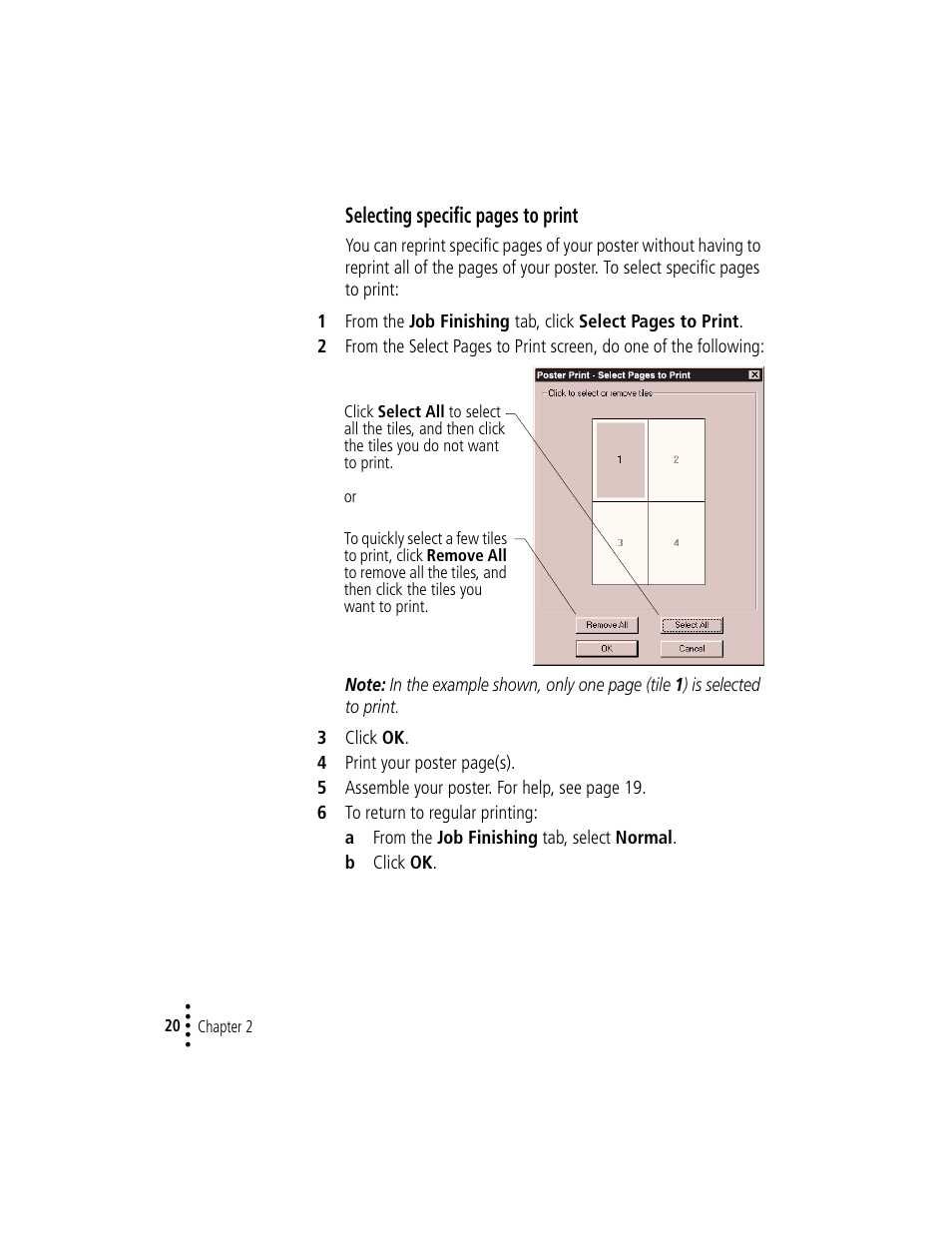 Selecting specific pages to print | Compaq IJ1200 User Manual | Page 24 / 48