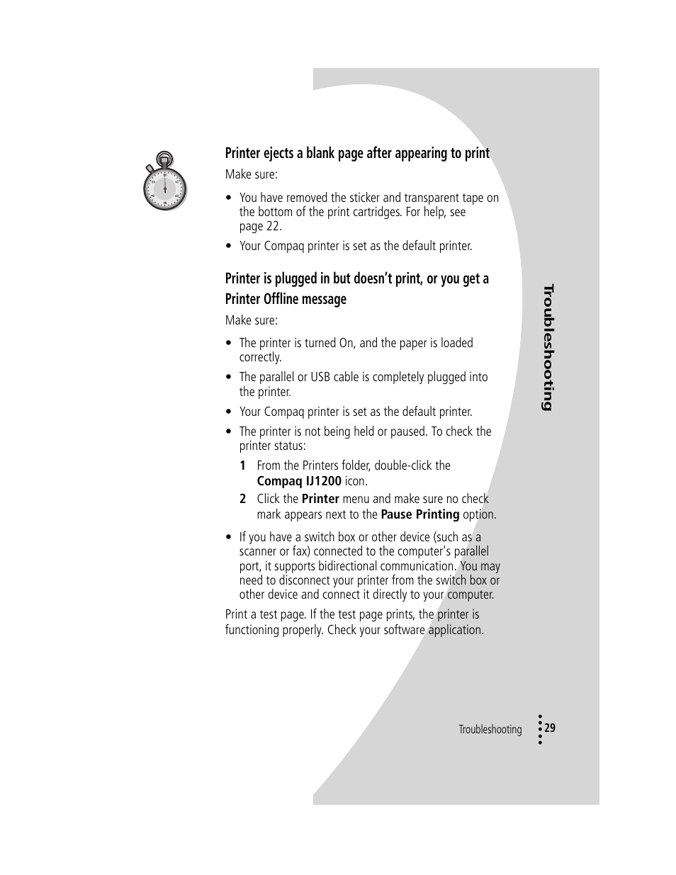Compaq IJ1200 User Manual | Page 33 / 48