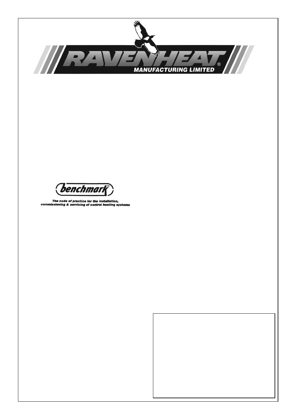 Ravenheat CSI 120 User Manual | 4 pages