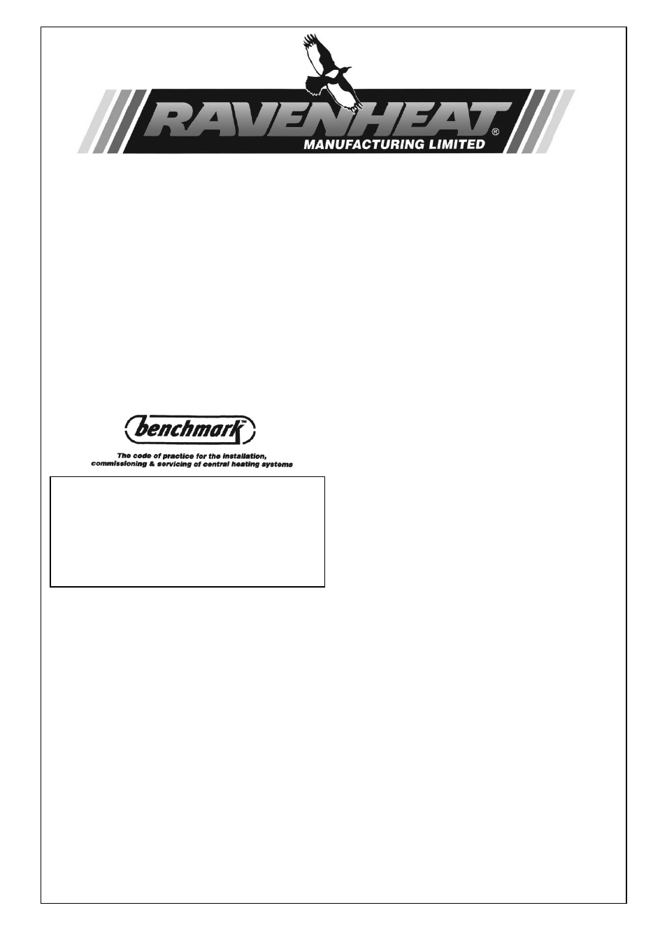 Ravenheat CSI PRIMARY User Manual | 4 pages