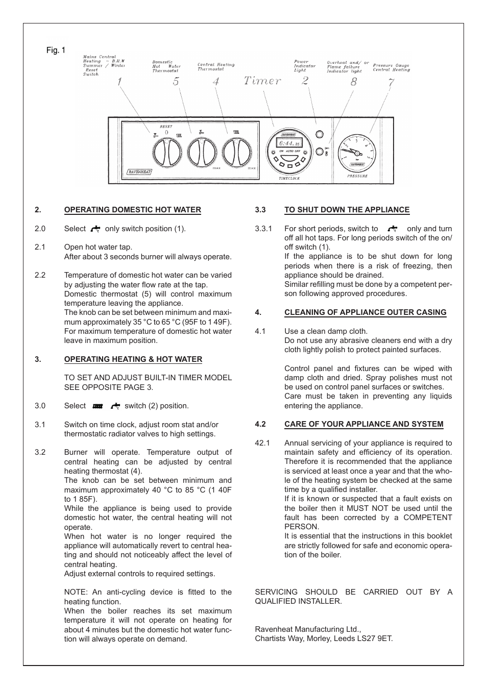 Ravenheat CSI 85 (old model) User Manual | Page 2 / 4