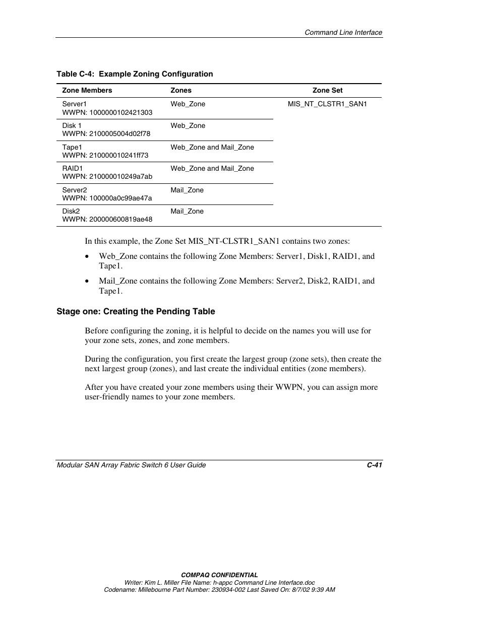 Stage one: creating the pending table | Compaq 230934-002 User Manual | Page 148 / 170