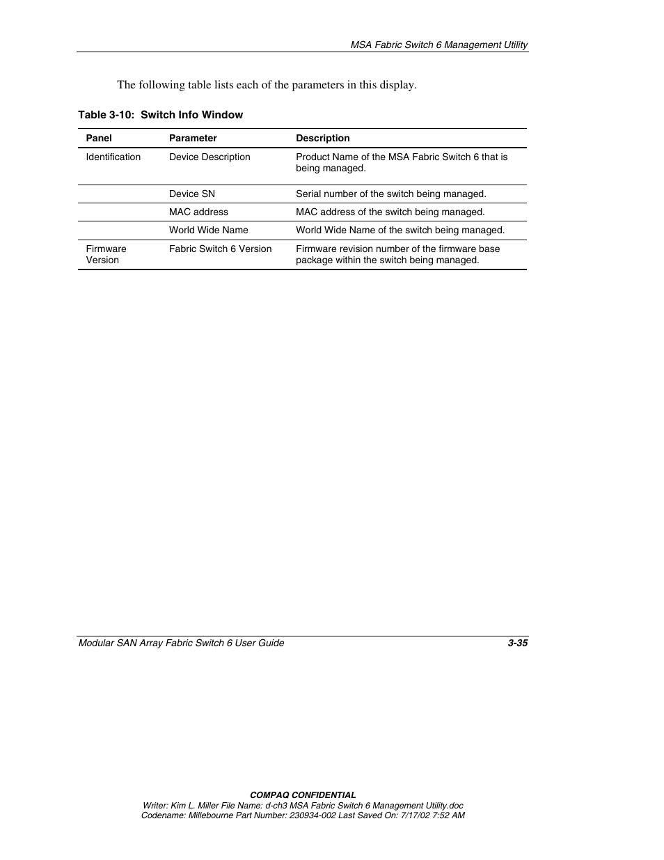 Compaq 230934-002 User Manual | Page 70 / 170