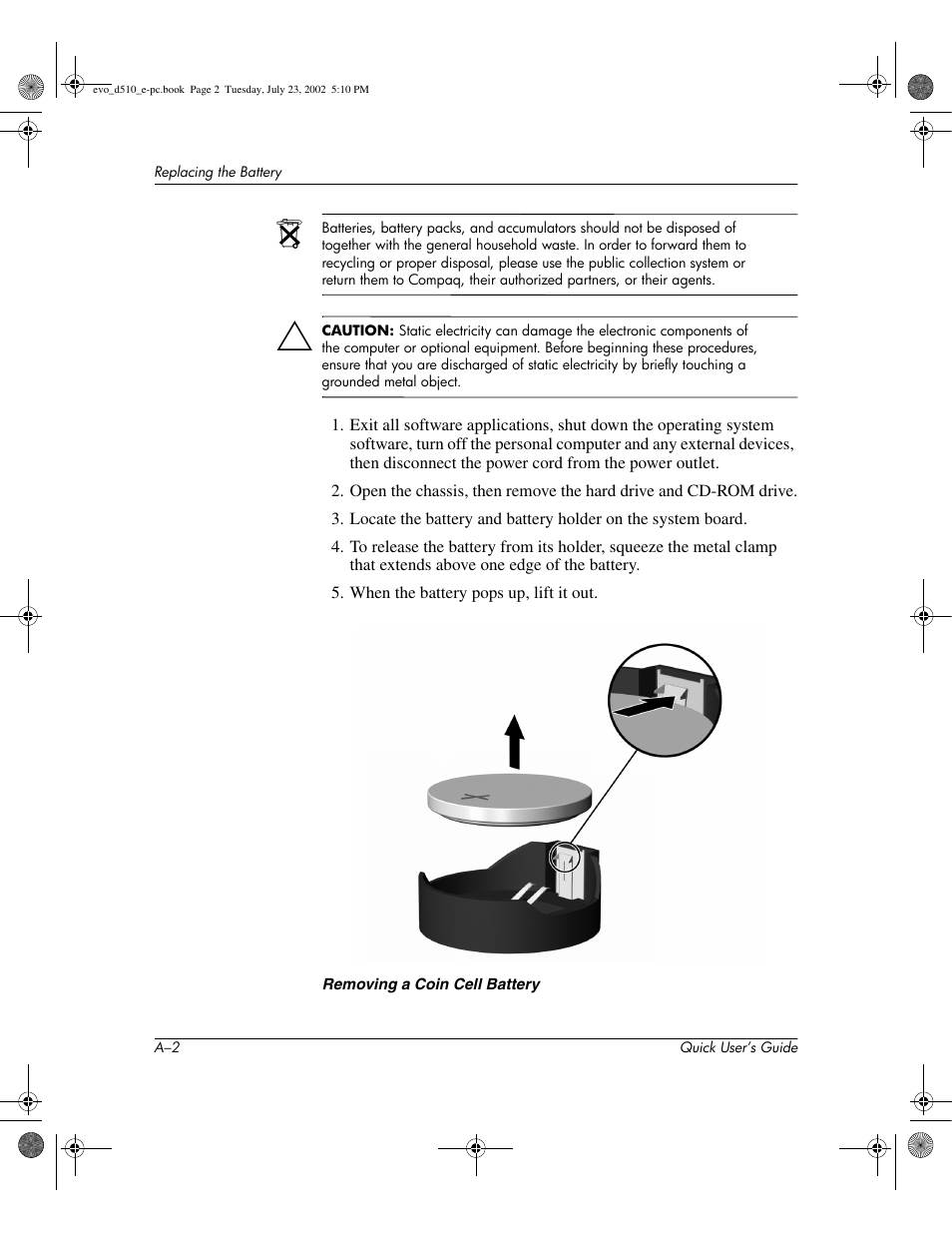 Compaq Evo D510 e-pc User Manual | Page 20 / 35