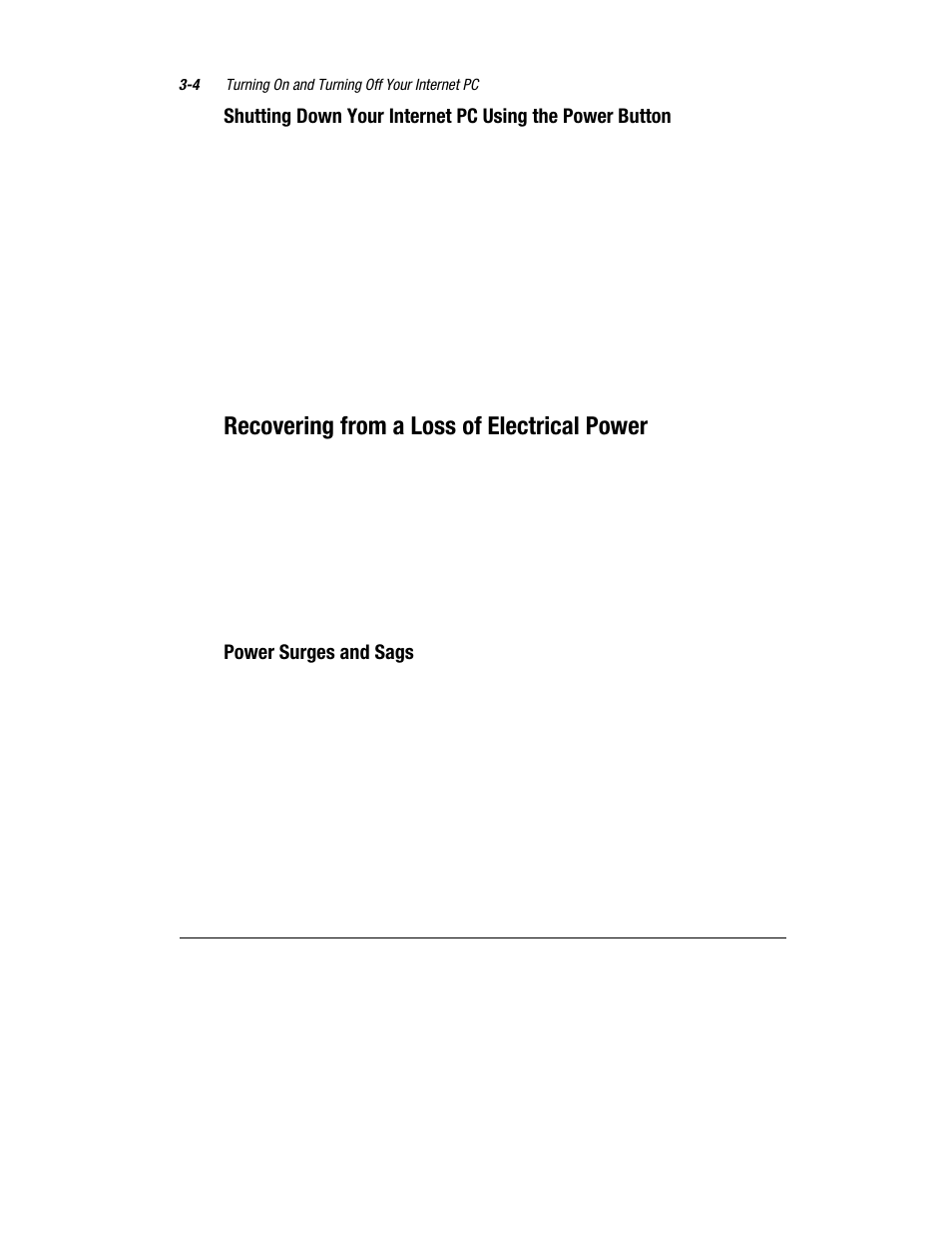 Recovering from a loss of electrical power, Power surges and sags | Compaq Presario 7360 User Manual | Page 25 / 214
