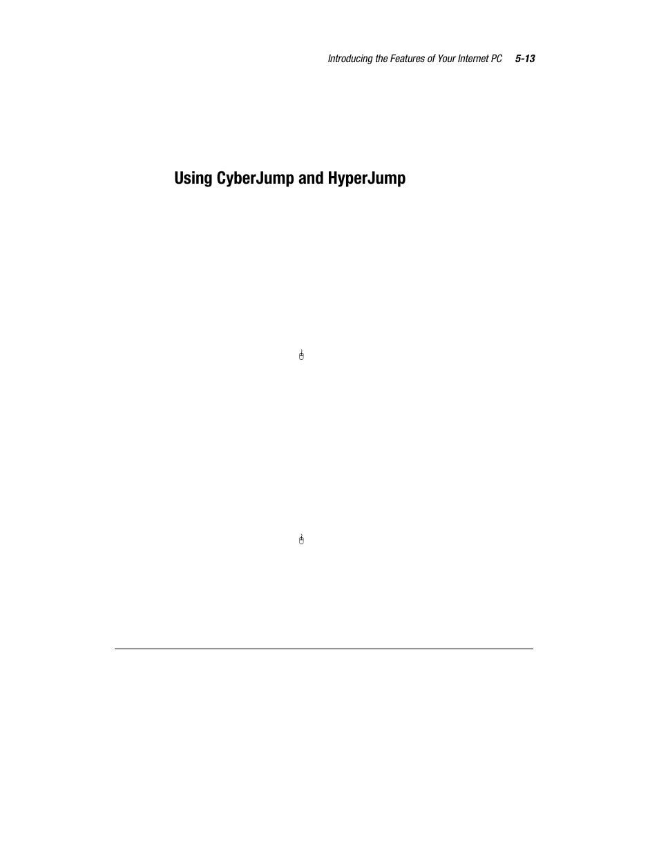 Using cyberjump and hyperjump | Compaq Presario 7360 User Manual | Page 46 / 214
