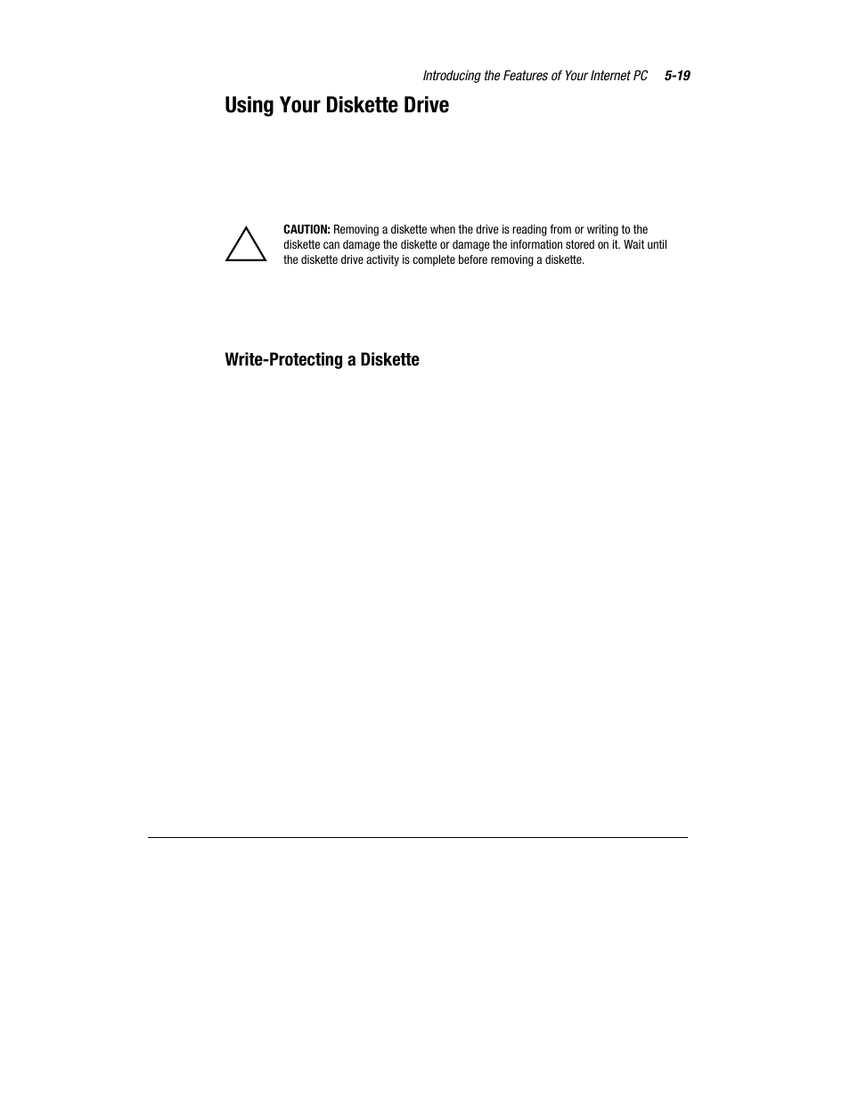 Using your diskette drive | Compaq Presario 7360 User Manual | Page 52 / 214