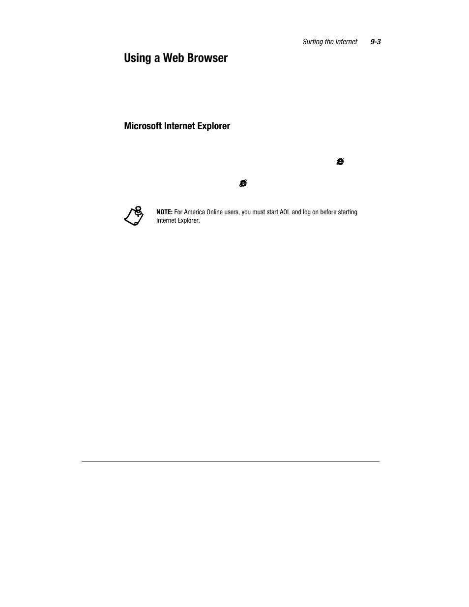 Using a web browser | Compaq Presario 7360 User Manual | Page 76 / 214