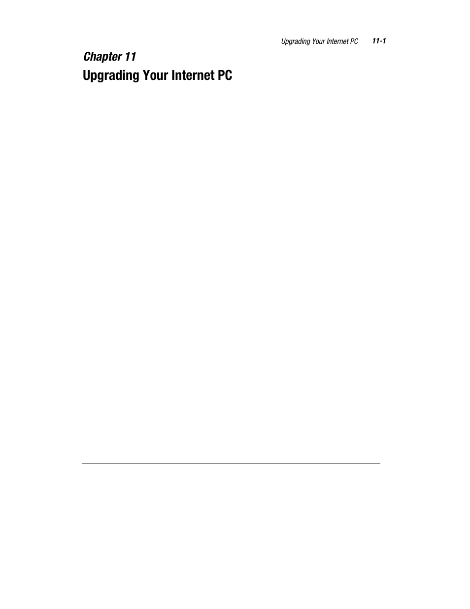 Upgrading your internet pc, Chapter 11 | Compaq Presario 7360 User Manual | Page 84 / 214