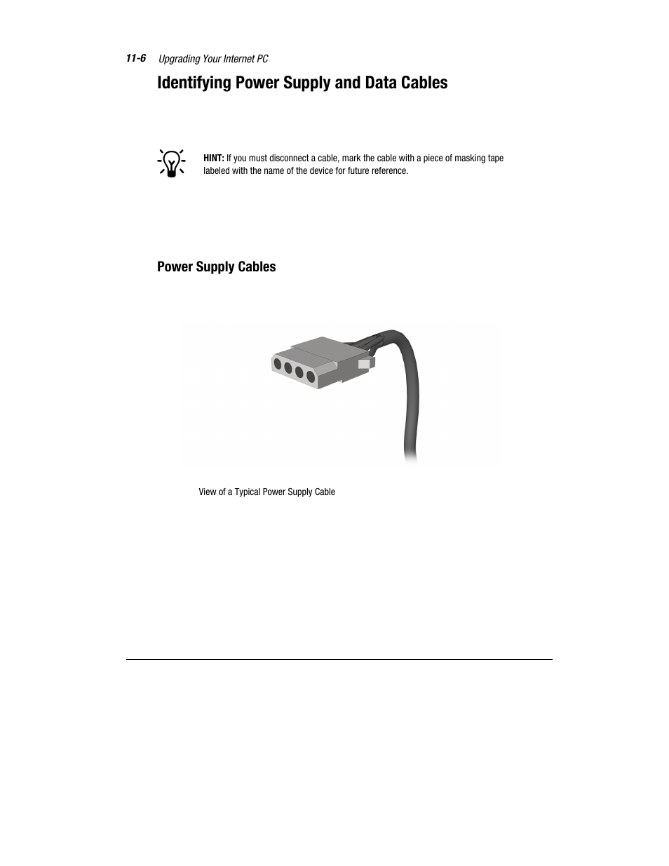 Identifying power supply and data cables | Compaq Presario 7360 User Manual | Page 89 / 214