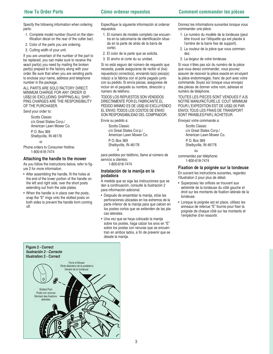 Reel Mowers 2000-20 User Manual | Page 4 / 8