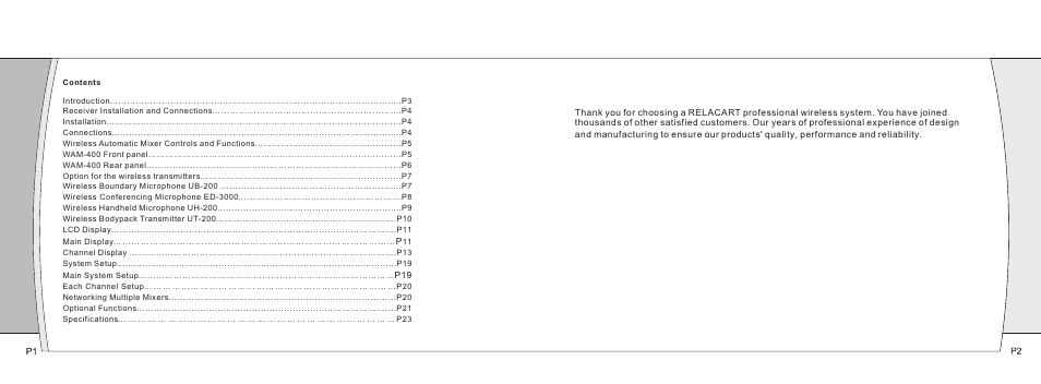Relacart Electronics WAM-400 User Manual | Page 2 / 14