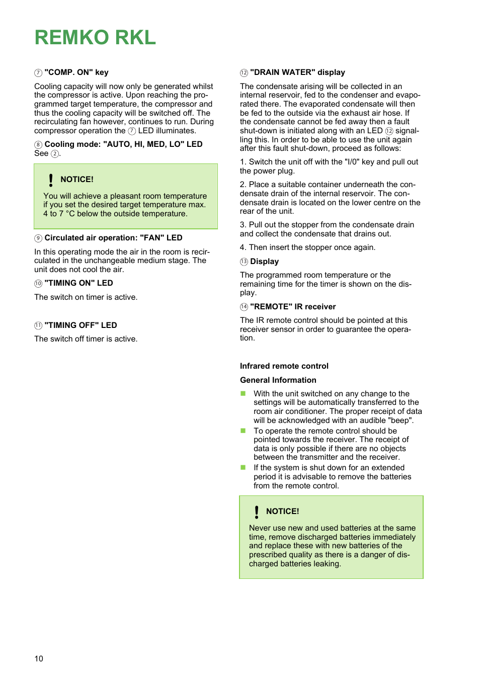 Remko rkl | REMKO RKL 300 User Manual | Page 10 / 28