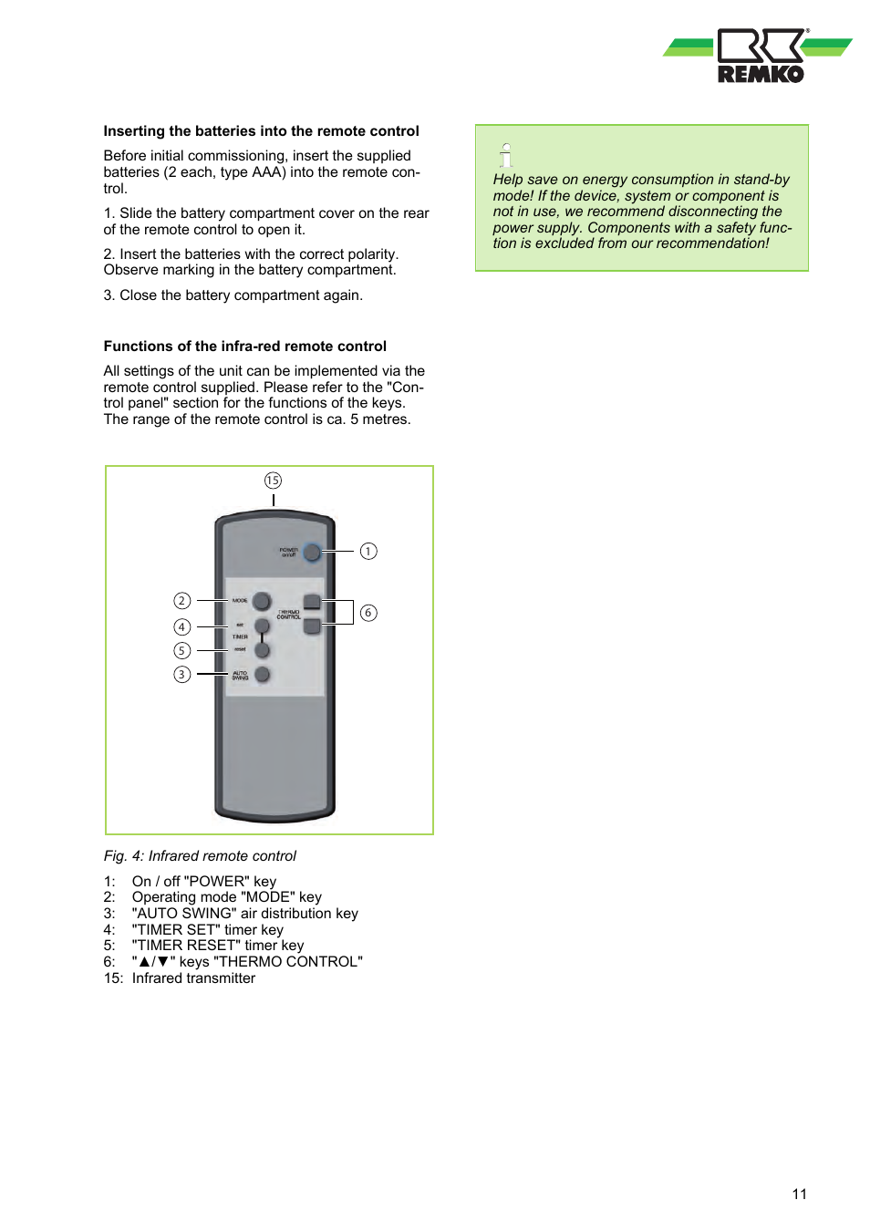 REMKO RKL 300 User Manual | Page 11 / 28