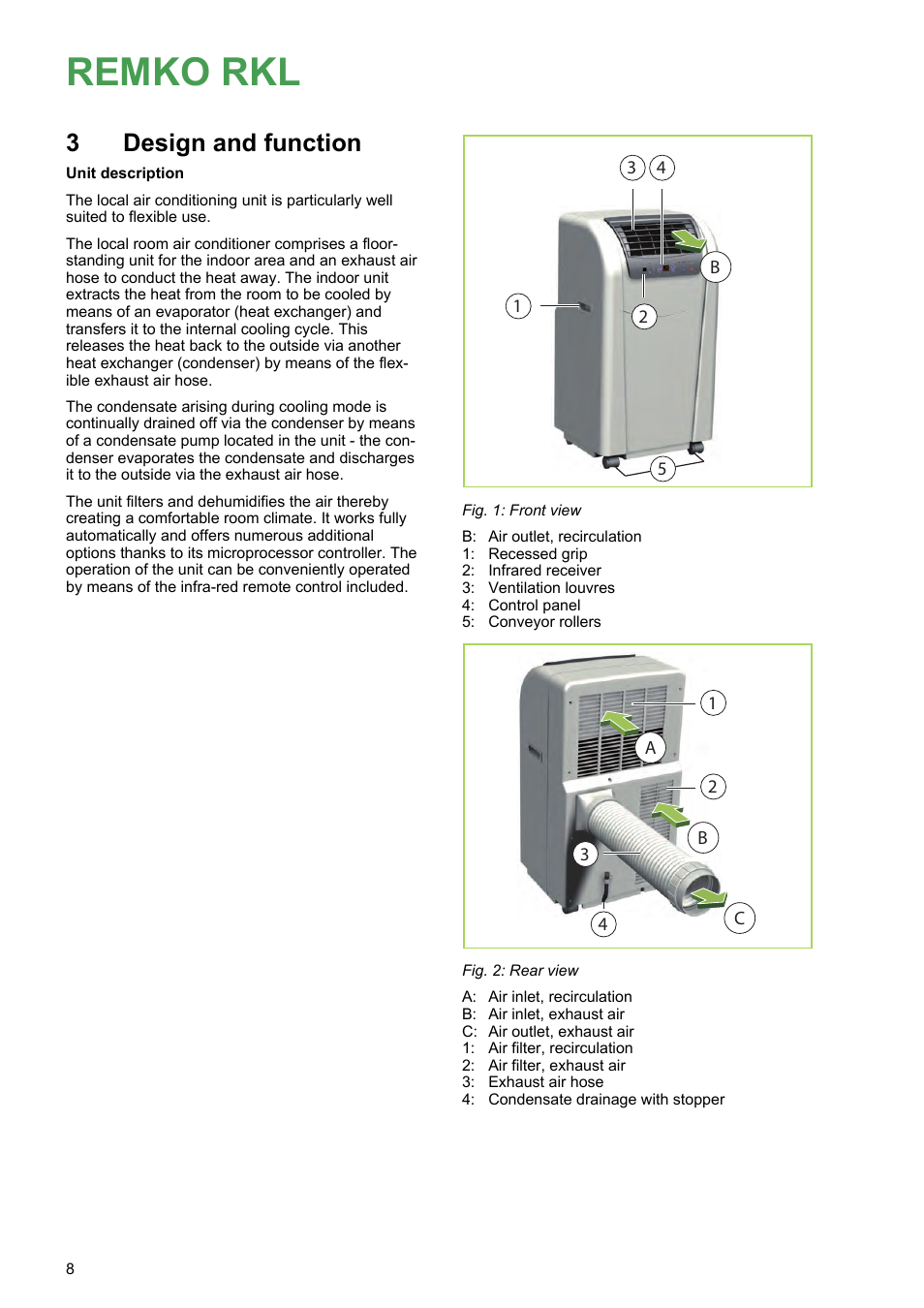 3 design and function, Design and function, Remko rkl | 3design and function | REMKO RKL 300 User Manual | Page 8 / 28