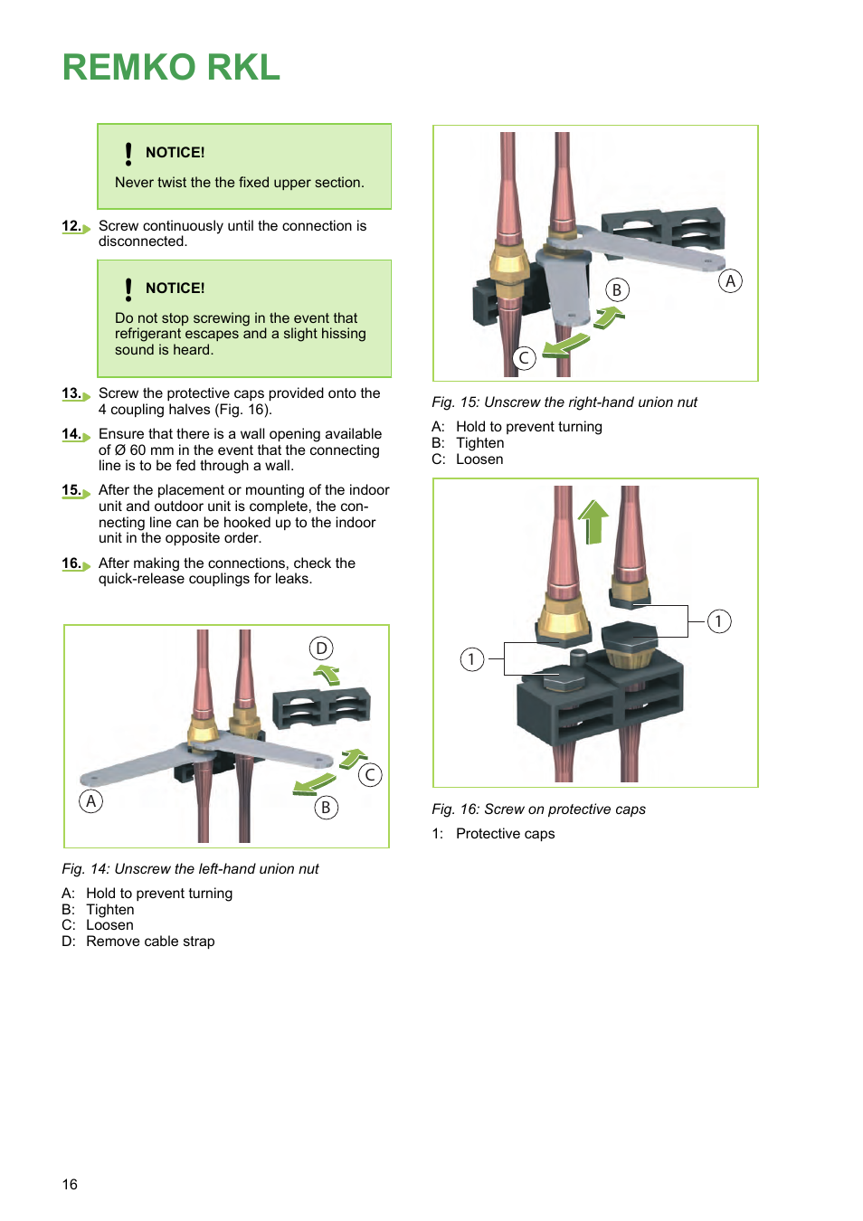 Still (fig. 14), Section still (fig. 15), Remko rkl | REMKO RKL 491 DC User Manual | Page 16 / 28