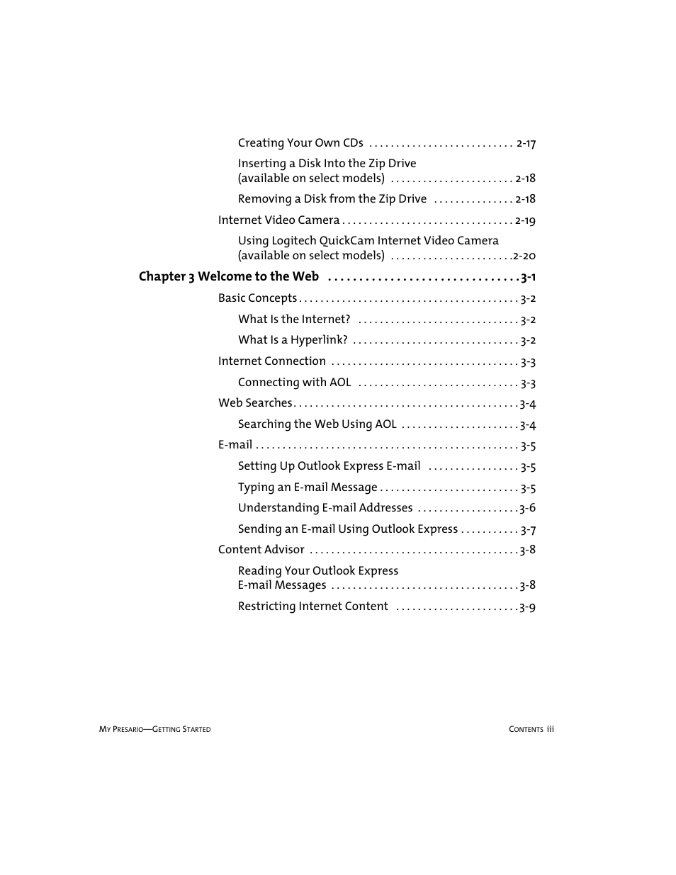 Compaq 4103TH User Manual | Page 6 / 73